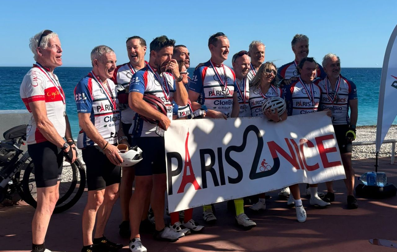 Paris2Nice team at the finish line